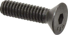 Value Collection - 1/4-20 UNC Hex Socket Drive, 82° Flat Screw - Alloy Steel, Black Oxide Finish, Fully Threaded, 1" OAL - Apex Tool & Supply