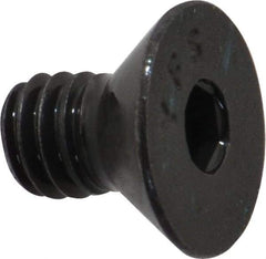 Value Collection - 5/16-18 UNC Hex Socket Drive, 82° Flat Screw - Alloy Steel, Black Oxide Finish, Fully Threaded, 1/2" OAL - Apex Tool & Supply