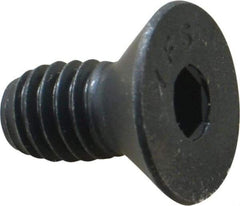 Value Collection - 5/16-18 UNC Hex Socket Drive, 82° Flat Screw - Alloy Steel, Black Oxide Finish, Fully Threaded, 5/8" OAL - Apex Tool & Supply