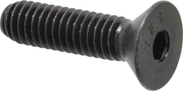 Value Collection - 5/16-18 UNC Hex Socket Drive, 82° Flat Screw - Alloy Steel, Black Oxide Finish, Fully Threaded, 1-1/4" OAL - Apex Tool & Supply