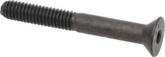 Value Collection - 5/16-18 UNC Hex Socket Drive, 82° Flat Screw - Alloy Steel, Black Oxide Finish, Partially Threaded, 2-1/2" OAL - Apex Tool & Supply