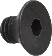 Value Collection - 3/8-16 UNC Hex Socket Drive, 82° Flat Screw - Alloy Steel, Black Oxide Finish, Fully Threaded, 1/2" OAL - Apex Tool & Supply