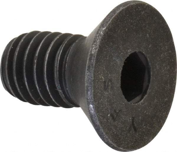 Value Collection - 3/8-16 UNC Hex Socket Drive, 82° Flat Screw - Alloy Steel, Black Oxide Finish, Fully Threaded, 3/4" OAL - Apex Tool & Supply