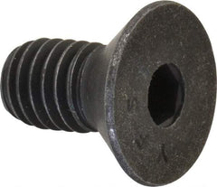 Value Collection - 3/8-16 UNC Hex Socket Drive, 82° Flat Screw - Alloy Steel, Black Oxide Finish, Fully Threaded, 3/4" OAL - Apex Tool & Supply