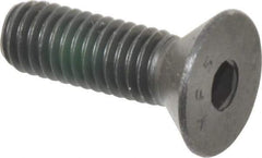 Value Collection - 3/8-16 UNC Hex Socket Drive, 82° Flat Screw - Alloy Steel, Black Oxide Finish, Fully Threaded, 1-1/4" OAL - Apex Tool & Supply