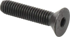 Value Collection - 3/8-16 UNC Hex Socket Drive, 82° Flat Screw - Alloy Steel, Black Oxide Finish, Fully Threaded, 1-3/4" OAL - Apex Tool & Supply