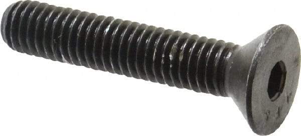 Value Collection - 3/8-16 UNC Hex Socket Drive, 82° Flat Screw - Alloy Steel, Black Oxide Finish, Fully Threaded, 2" OAL - Apex Tool & Supply