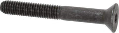 Value Collection - 3/8-16 UNC Hex Socket Drive, 82° Flat Screw - Alloy Steel, Black Oxide Finish, Partially Threaded, 3" OAL - Apex Tool & Supply