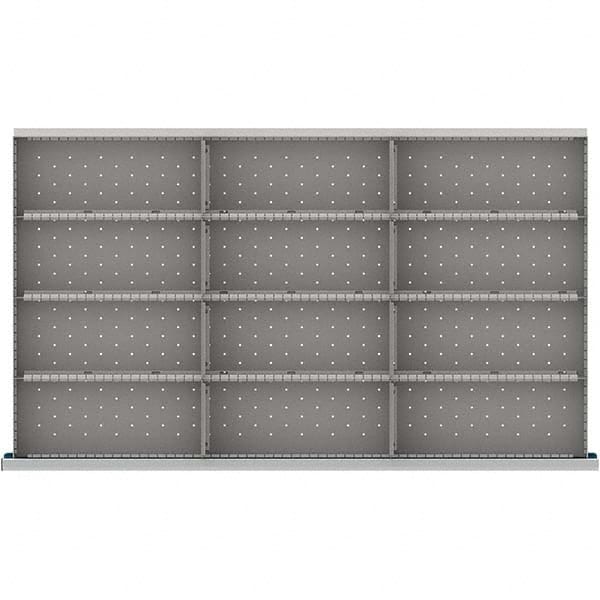 LISTA - 12-Compartment Drawer Divider Layout for 3.15" High Drawers - Apex Tool & Supply