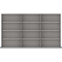 LISTA - 12-Compartment Drawer Divider Layout for 3.15" High Drawers - Apex Tool & Supply