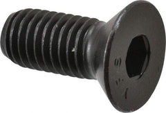 Value Collection - 1/2-13 UNC Hex Socket Drive, 82° Flat Screw - Alloy Steel, Black Oxide Finish, Fully Threaded, 1-1/4" OAL - Apex Tool & Supply