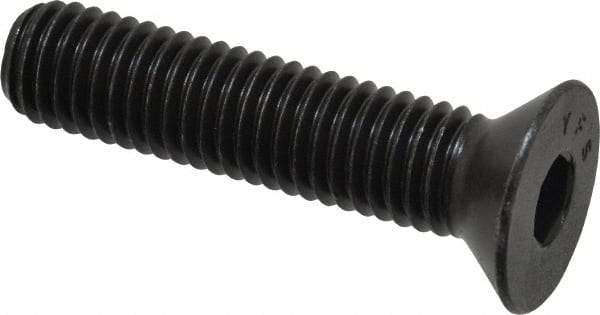 Value Collection - 1/2-13 UNC Hex Socket Drive, 82° Flat Screw - Alloy Steel, Black Oxide Finish, Fully Threaded, 2-1/4" OAL - Apex Tool & Supply