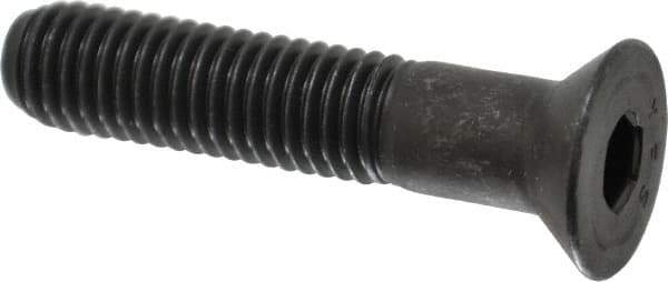 Value Collection - 1/2-13 UNC Hex Socket Drive, 82° Flat Screw - Alloy Steel, Black Oxide Finish, Partially Threaded, 2-1/2" OAL - Apex Tool & Supply