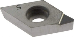 Iscar - DCMT3-1 Grade ID5 Polycrystalline Diamond (PCD) Turning Insert - Uncoated, 55° Diamond, 3/8" Inscr Circle, 5/32" Thick, 1/64" Corner Radius - Apex Tool & Supply