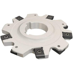 Iscar - Arbor Hole Connection, 3.1496" Depth of Cut, 250mm Cutter Diam, 2.3622" Hole Diam, 13 Tooth Indexable Slotting Cutter - SDN-LN12 Toolholder, LNET Insert - Apex Tool & Supply