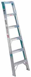 Made in USA - 12 Ft. High, Type IA Rating, Aluminum Shelf Ladder - Apex Tool & Supply