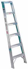 Made in USA - 8 Ft. High, Type IA Rating, Aluminum Shelf Ladder - Apex Tool & Supply
