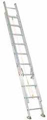 Made in USA - 24' High, Type IA Rating, Aluminum Extension Ladder - Apex Tool & Supply
