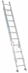 Made in USA - 40' High, Type II Rating, Aluminum Extension Ladder - Apex Tool & Supply
