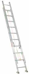Made in USA - 28' High, Type IAA Rating, Aluminum Extension Ladder - Apex Tool & Supply