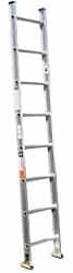 Made in USA - 12' High, Type IA Rating, Aluminum Extension Ladder - Apex Tool & Supply