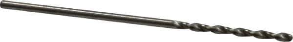 Accupro - #56 130° Cobalt Jobber Drill - Bright Finish, Right Hand Cut, Parabolic Flute, Straight Shank, 1-7/16" OAL, Split Point - Apex Tool & Supply