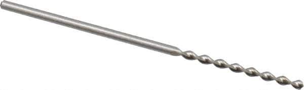 Accupro - 3/64" 130° Cobalt Jobber Drill - Bright Finish, Right Hand Cut, Parabolic Flute, Straight Shank, 1-1/2" OAL, Split Point - Apex Tool & Supply