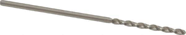 Accupro - 1.35mm 130° Cobalt Jobber Drill - Bright Finish, Right Hand Cut, Parabolic Flute, Straight Shank, 1-37/64" OAL, Split Point - Apex Tool & Supply