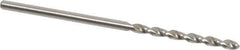 Accupro - #49 130° Cobalt Jobber Drill - Bright Finish, Right Hand Cut, Parabolic Flute, Straight Shank, 1-13/16" OAL, Split Point - Apex Tool & Supply