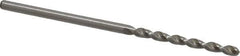 Accupro - 5/64" 130° Cobalt Jobber Drill - Bright Finish, Right Hand Cut, Parabolic Flute, Straight Shank, 1-15/16" OAL, Split Point - Apex Tool & Supply