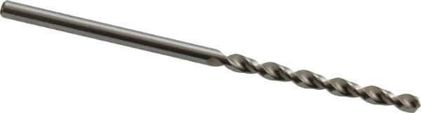 Accupro - 2.1mm 130° Cobalt Jobber Drill - Bright Finish, Right Hand Cut, Parabolic Flute, Straight Shank, 1-59/64" OAL, Split Point - Apex Tool & Supply