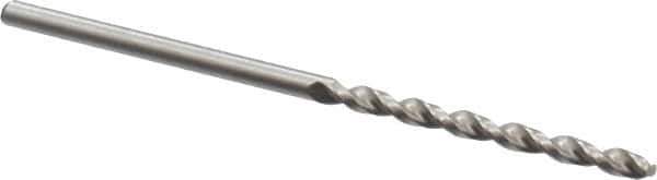 Accupro - #42 130° Cobalt Jobber Drill - Bright Finish, Right Hand Cut, Parabolic Flute, Straight Shank, 2-1/4" OAL, Split Point - Apex Tool & Supply