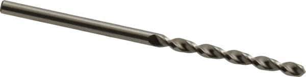 Accupro - 2.6mm 130° Cobalt Jobber Drill - Bright Finish, Right Hand Cut, Parabolic Flute, Straight Shank, 2-1/4" OAL, Split Point - Apex Tool & Supply
