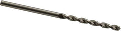 Accupro - 2.6mm 130° Cobalt Jobber Drill - Bright Finish, Right Hand Cut, Parabolic Flute, Straight Shank, 2-1/4" OAL, Split Point - Apex Tool & Supply