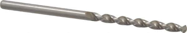 Accupro - 1/8" 130° Cobalt Jobber Drill - Bright Finish, Right Hand Cut, Parabolic Flute, Straight Shank, 2-9/16" OAL, Split Point - Apex Tool & Supply
