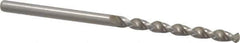 Accupro - 1/8" 130° Cobalt Jobber Drill - Bright Finish, Right Hand Cut, Parabolic Flute, Straight Shank, 2-9/16" OAL, Split Point - Apex Tool & Supply
