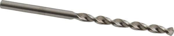 Accupro - #28 130° Cobalt Jobber Drill - Bright Finish, Right Hand Cut, Parabolic Flute, Straight Shank, 2-3/4" OAL, Split Point - Apex Tool & Supply