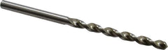 Accupro - 3.7mm 130° Cobalt Jobber Drill - Bright Finish, Right Hand Cut, Parabolic Flute, Straight Shank, 2-3/4" OAL, Split Point - Apex Tool & Supply