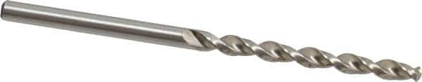 Accupro - #25 130° Cobalt Jobber Drill - Bright Finish, Right Hand Cut, Parabolic Flute, Straight Shank, 2-15/16" OAL, Split Point - Apex Tool & Supply