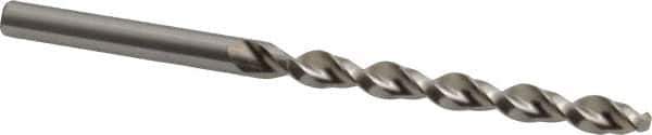 Accupro - #3 130° Cobalt Jobber Drill - Bright Finish, Right Hand Cut, Parabolic Flute, Straight Shank, 3-21/32" OAL, Split Point - Apex Tool & Supply