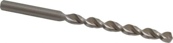 Accupro - Letter C 130° Cobalt Jobber Drill - Bright Finish, Right Hand Cut, Parabolic Flute, Straight Shank, 3-31/32" OAL, Split Point - Apex Tool & Supply