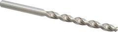 Accupro - Letter H 130° Cobalt Jobber Drill - Bright Finish, Right Hand Cut, Parabolic Flute, Straight Shank, 4-9/32" OAL, Split Point - Apex Tool & Supply