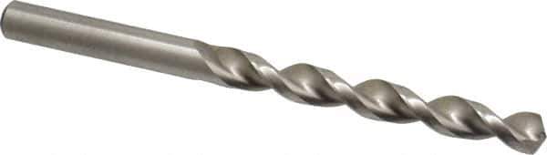 Accupro - Letter Q 130° Cobalt Jobber Drill - Bright Finish, Right Hand Cut, Parabolic Flute, Straight Shank, 4-19/32" OAL, Split Point - Apex Tool & Supply