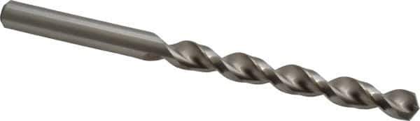 Accupro - Letter R 130° Cobalt Jobber Drill - Bright Finish, Right Hand Cut, Parabolic Flute, Straight Shank, 4-29/32" OAL, Split Point - Apex Tool & Supply