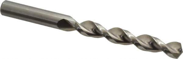 Accupro - 33/64" 130° Cobalt Jobber Drill - Bright Finish, Right Hand Cut, Parabolic Flute, Straight Shank, 5-15/16" OAL, Split Point - Apex Tool & Supply