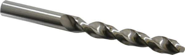 Accupro - 5/8" 130° Cobalt Jobber Drill - Bright Finish, Right Hand Cut, Parabolic Flute, Straight Shank, 7" OAL, Split Point - Apex Tool & Supply