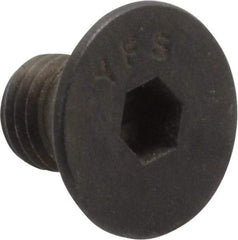Value Collection - 1/4-28 UNF Hex Socket Drive, 82° Flat Screw - Alloy Steel, Black Oxide Finish, Fully Threaded, 3/8" OAL - Apex Tool & Supply