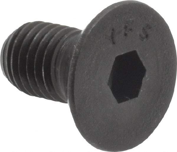 Value Collection - 1/4-28 UNF Hex Socket Drive, 82° Flat Screw - Alloy Steel, Black Oxide Finish, Fully Threaded, 1/2" OAL - Apex Tool & Supply