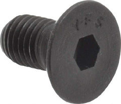Value Collection - 1/4-28 UNF Hex Socket Drive, 82° Flat Screw - Alloy Steel, Black Oxide Finish, Fully Threaded, 1/2" OAL - Apex Tool & Supply