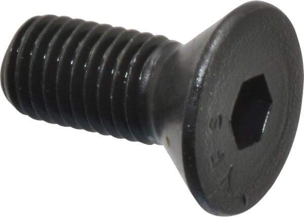 Value Collection - 1/4-28 UNF Hex Socket Drive, 82° Flat Screw - Alloy Steel, Black Oxide Finish, Fully Threaded, 5/8" OAL - Apex Tool & Supply